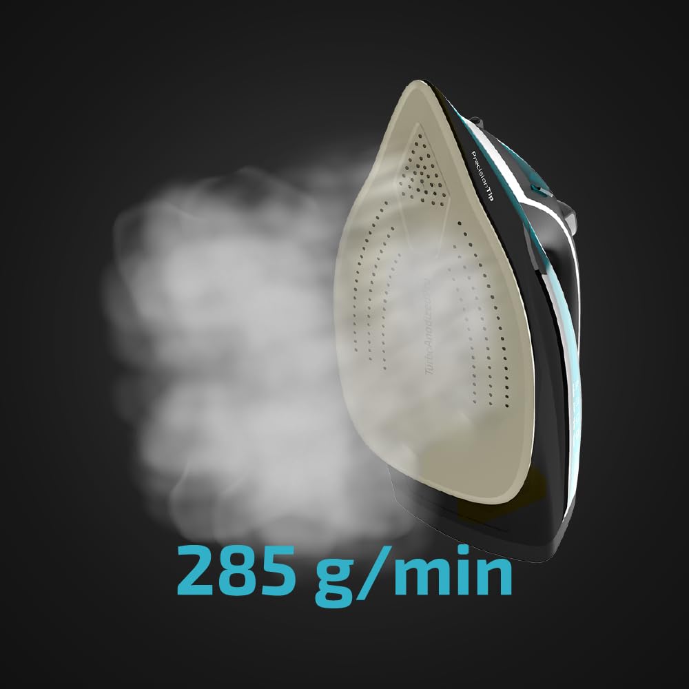 Cecotec Plancha Ropa de Vapor Anodizada Fast&Furious 6050 X-Treme Essential. 3100 W, Bomba de Agua Integrada, Apagado Automático, Vapor Continuo 75g/min, Sensor Táctil de Control del Vapor