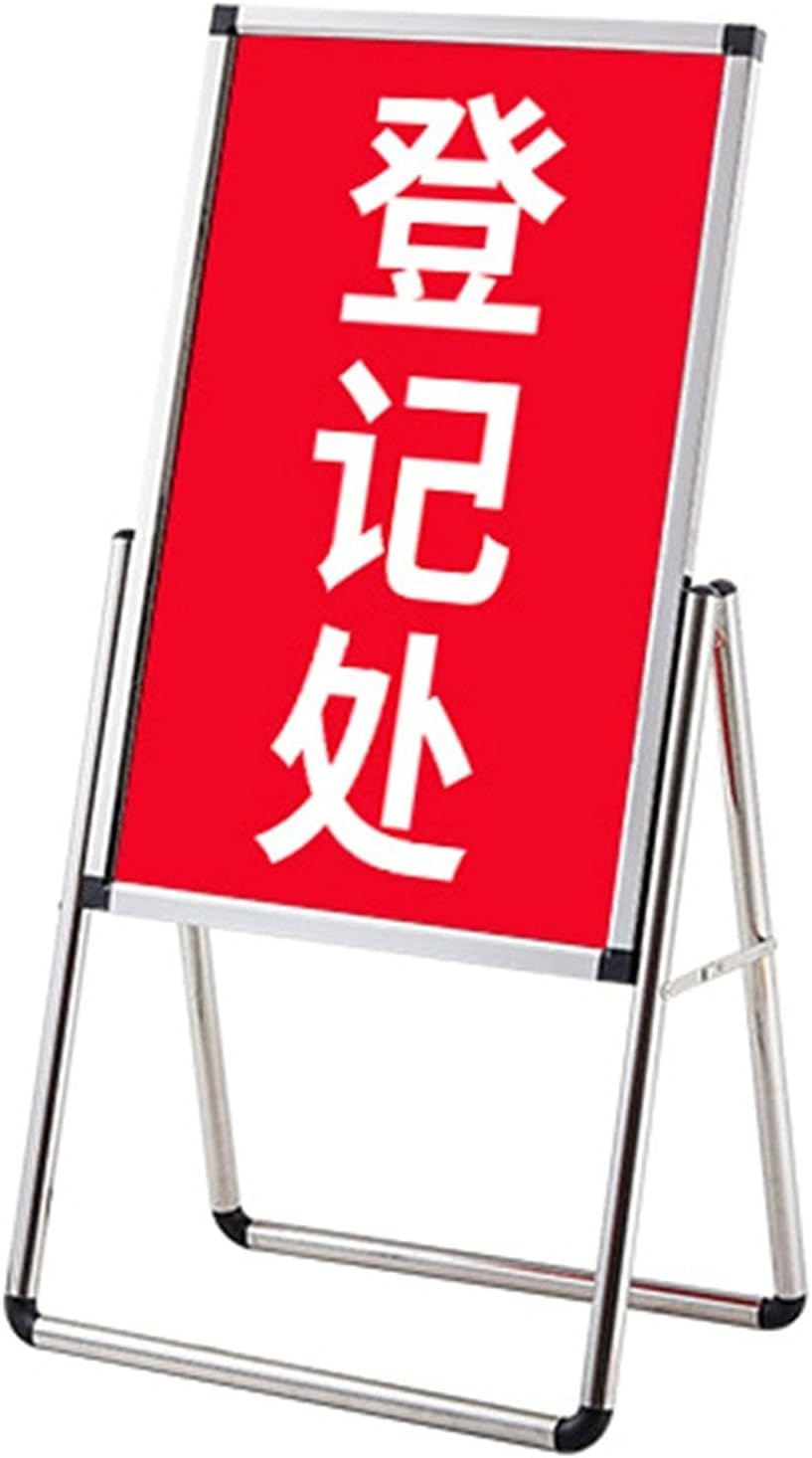 Pavement Display A Frame Sidewalk Sign Frame Poster Stand Holder Floor Sign Stands Advertising Display Stand-Oriented Signage Mall Shopping Guide Billboard Wedding Signs Meeting Poster Signs