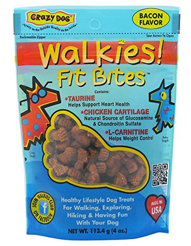 Crazy Dog Walkies! Fit Bites Bacon, Beef or Chicken Dog Treats