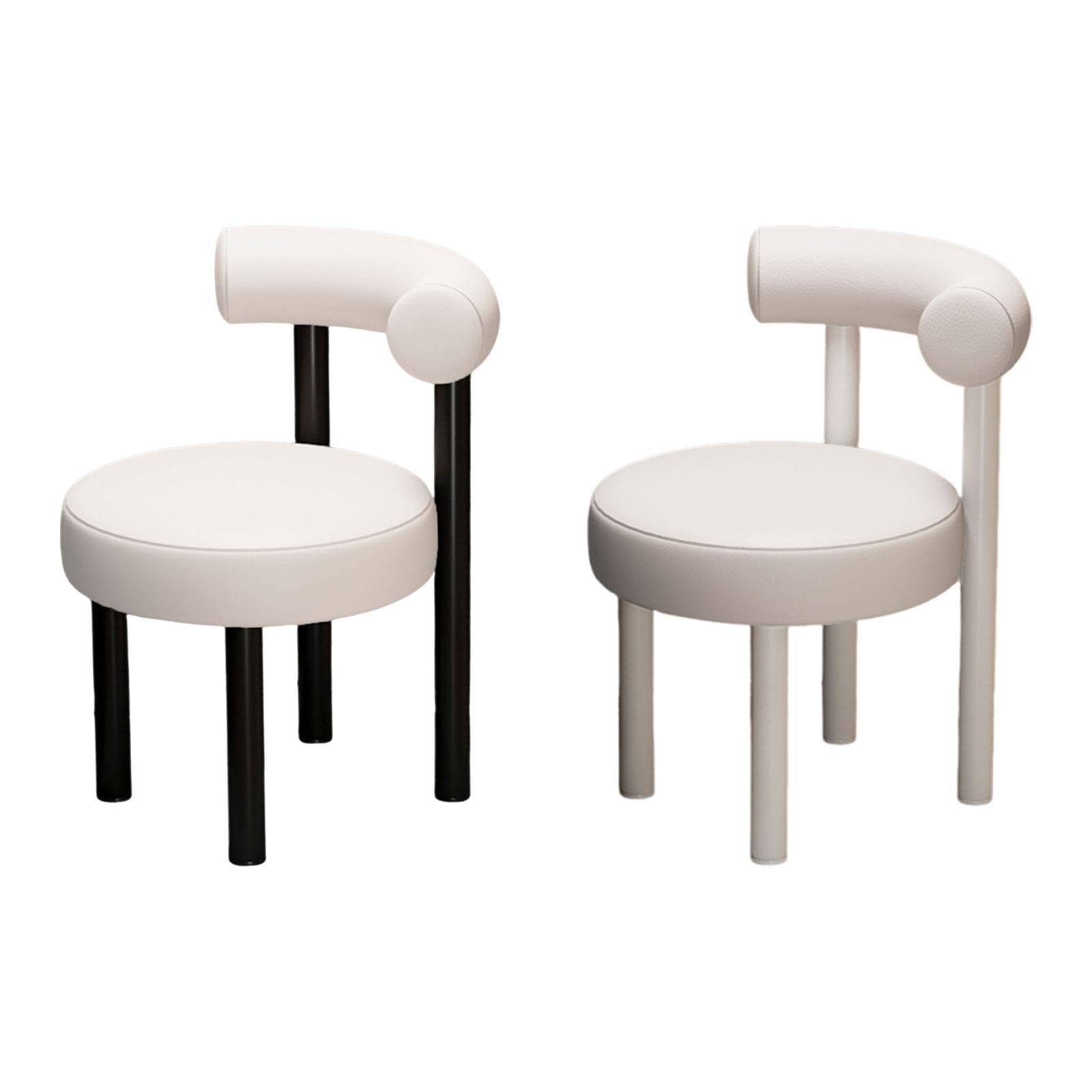 Vanity Chair Modern with Backrest Comfortable for Dorm Living Room Apartment Black Leg | Chair Cushion | Replacement Cushion-image-29