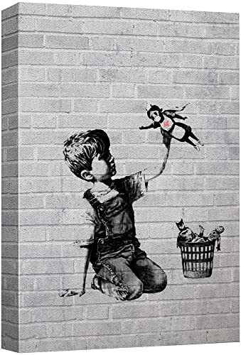 wall26 Canvas Print Wall Art Banksy British Artist Spray Paint