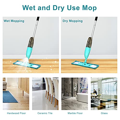 Sapphome Microfibra, Mocio per Pavimenti con Spray...