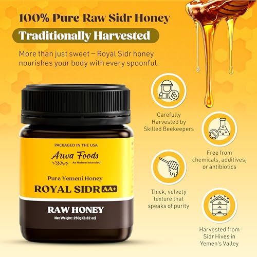 Miel Royal Sidr AA+ Cruda 250g Arwa Foods miniatura 4