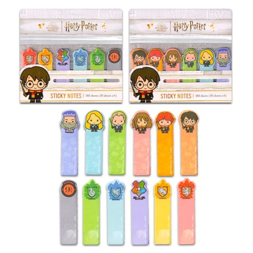 Conjunto de notas adesivas Harry Potter - Pacote com 360 notas adesivas de ícone do personagem Harry