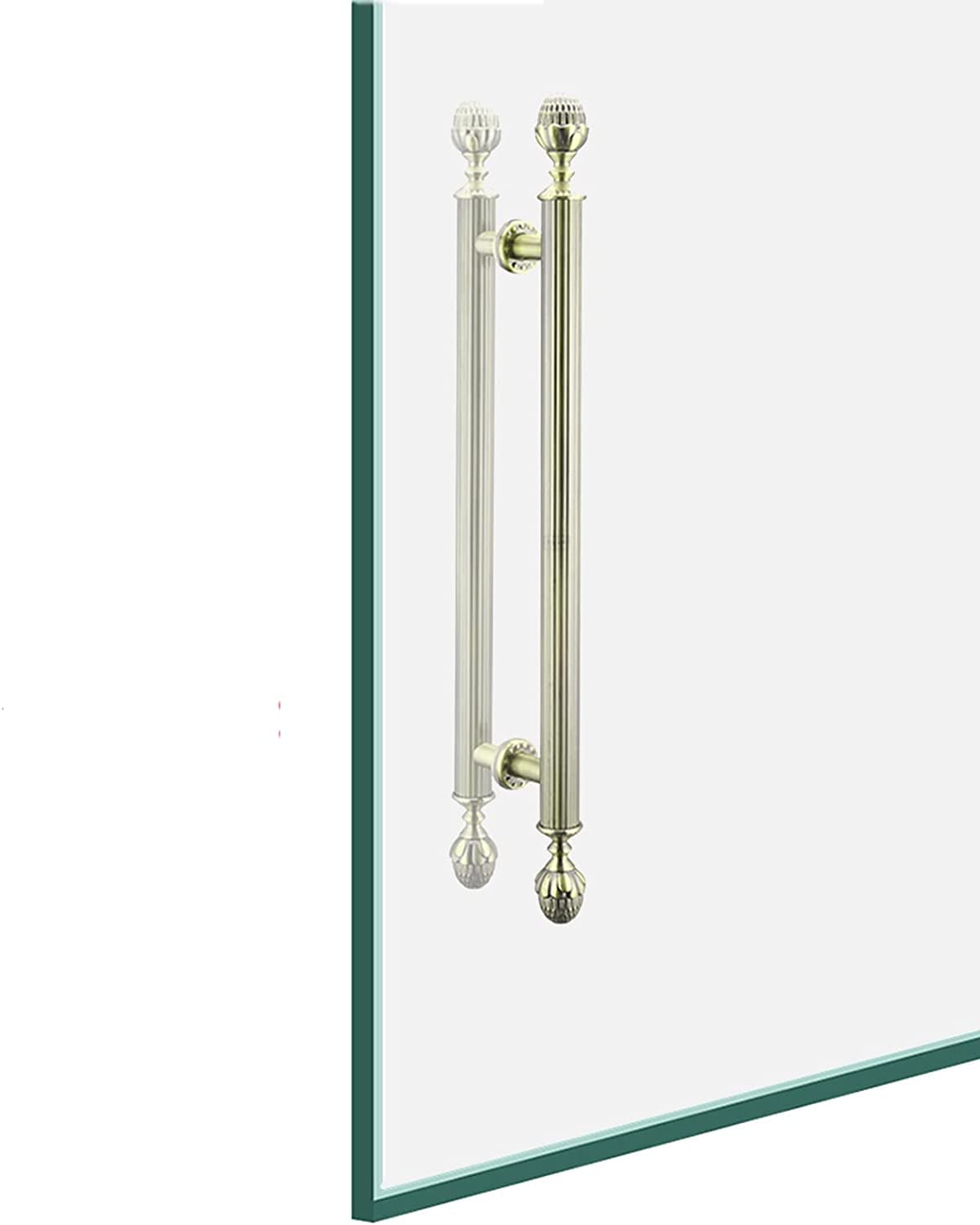 Poignée de porte de grange en verre robuste pour entrée élégante