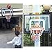 Basketball Hoop Wall Mounted, Sturdy Kids Basketball Backboard and Rim for Pole Mount/Fence/Garage Door, Strap-on or Suspension Mounting