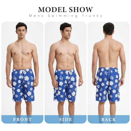 Image of Mens Swimming Trunks Swim Trunks Quick Dry Swim Shorts with Mesh Lining Funny Swimwear Bathing Suits