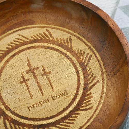 Cuenco de oración de madera y tarro de bendición para iglesia 8