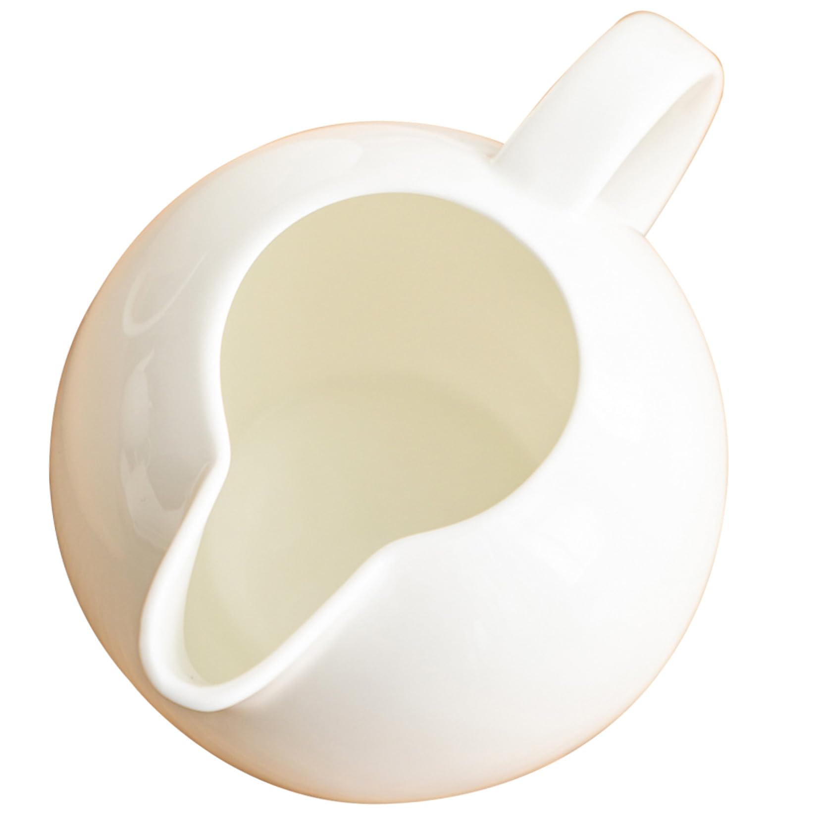 Pot à lait en céramique de 300ml avec poignée ergonomique pour le café et thé