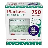 Plackers Micro Mint® Dental Floss Picks, Made with Super TufFloss®, Protected Fold Away Pick, Easy...
