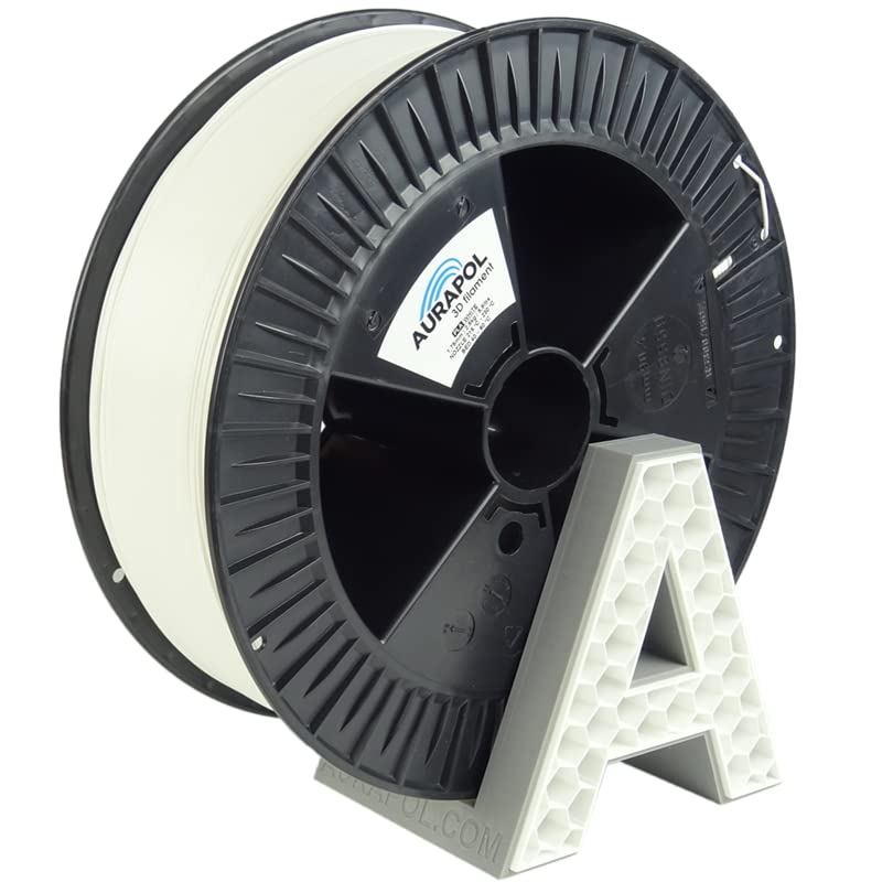 AURAPOL Filament 1,75 PLA HT, specjalny rodzaj filamentu PLA o wysokiej gęstości, filament do drukarki 3D 2,5 kg - łatwe drukowanie w temperaturach od 210°C do 250°C, wysokiej jakości filament 3D