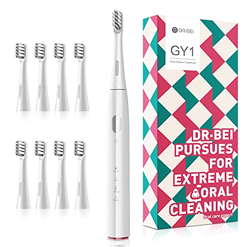 Sonic Electric Toothbrush-ADA Accepted Rechargeable Toothbrush with Timer, 3 Modes, 8 Brush Heads,Soft Powerful Toothbrush for Adults, 4 Hr Charge Last 30 Days,IPX7 Waterproof