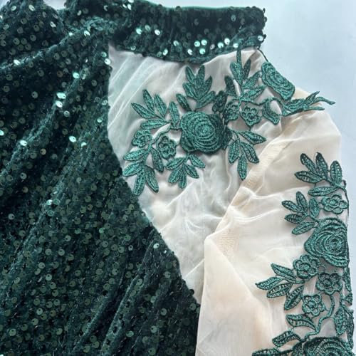 Image of Velvet Sequin Formal Evening Party Dress Sweatheart Bodycon Long Sleeve Maxi Gown