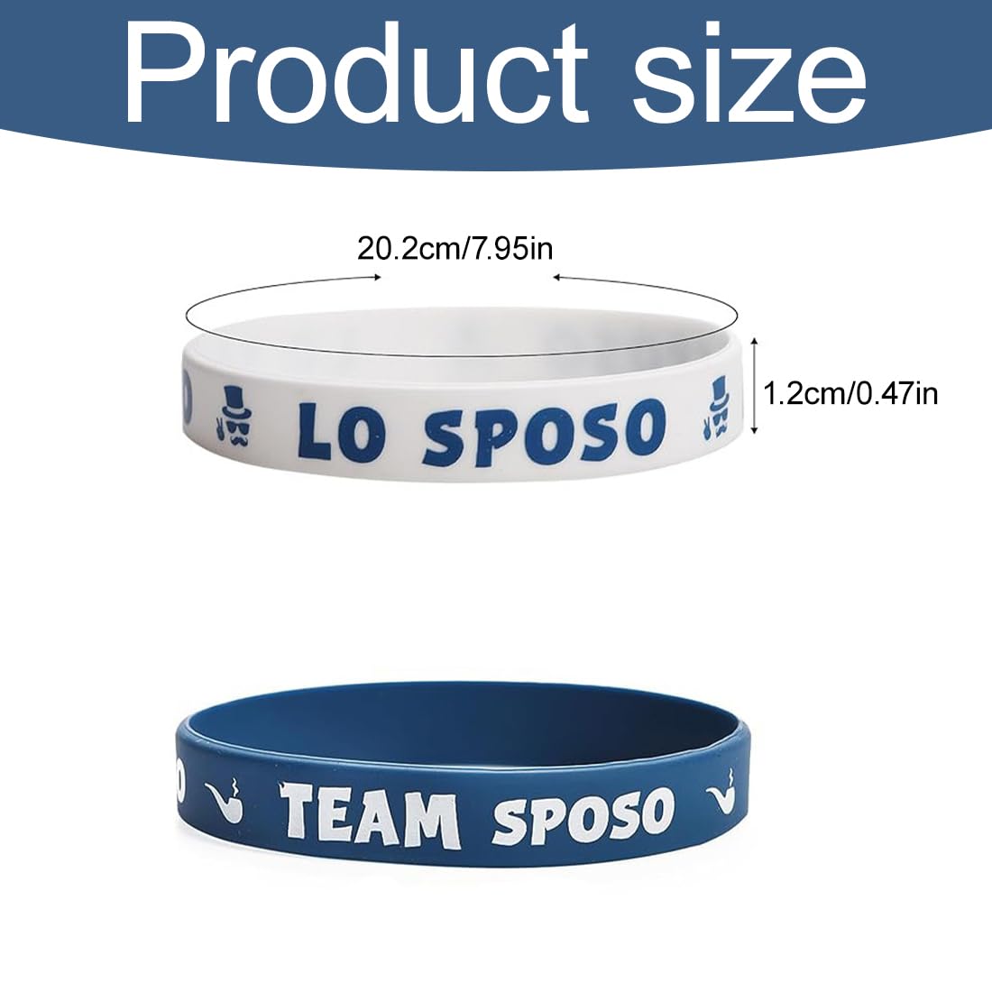 12 Pz Braccialetti Silicone Uomo, Addio al Celibato Gadget, Futuro Sposo Confezione, Groom To Be Bracciale Silicone, Celibato Sposo Groom To Be Uomo Blu per Festa Matrimonio Nozze Fidanzamento