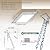 INTSUPERMAI Attic Ceiling Ladder, Concealable Attic Ladder, 10.5 ft, Aluminum-Magnesium Alloy, 13 Step Attic Staircase, Scissor Construction Attic Staircase, Attic Stairs Pull Down from Ceiling
