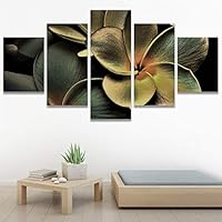 SIGNWIN 5 Panel Canvas Wall Art Modern Art Decorative Elements Dramatic Floral Multicolor Photography Single for Home Decorations Ready to Hang - 12