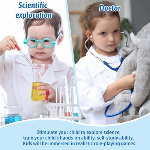 Disfraz de Doctor para Niños con Bata y Estetoscopio miniatura 2