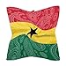 Ghana Paisley Flag Funny Square Bandana Fashion Head Scarf for Women's Hair Soft Wrap Neck Scarves 18