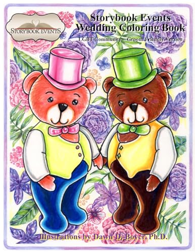 A Storybook Event Wedding Coloring Book: Big Kids Coloring Book: LGBT Community – Groom Friendly Version (Big Kids Coloring Books)