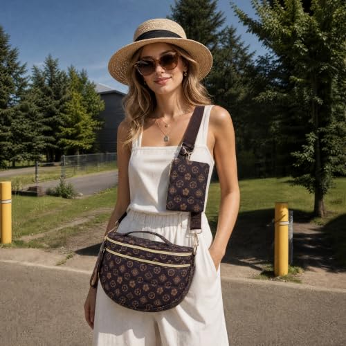 Image of Crossbody Purse for Women Small Crossbody Bags Trendy Vegan Leather with Adjustable Shoulder Straps Gift for Mother Wife Mom