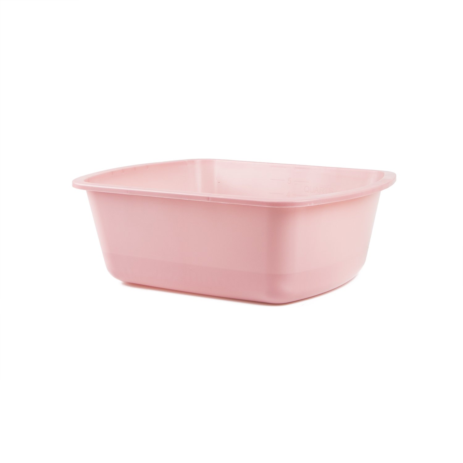 Medegen Medical Products H360-10 Wash Basins, Rectangular, 12.6" x 10" x 4.2" Size, 3.3 L Capacity, Dusty Rose (Pack of 50)