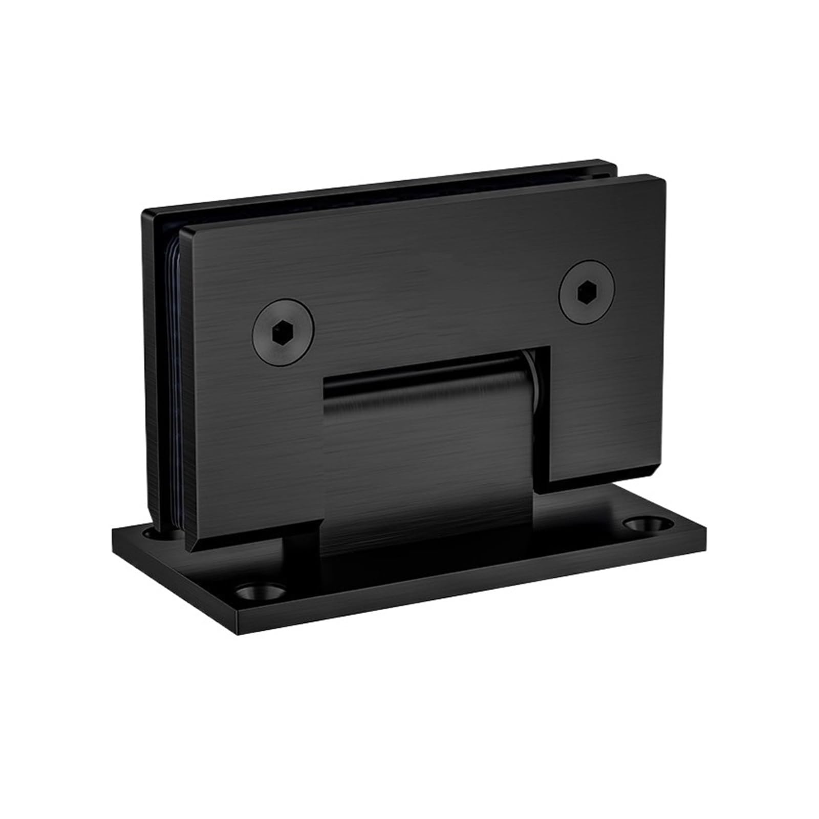 Kdveppuzx Black 90 Degree 304 Stainless Steel Showcase Glass Bracket Hinge