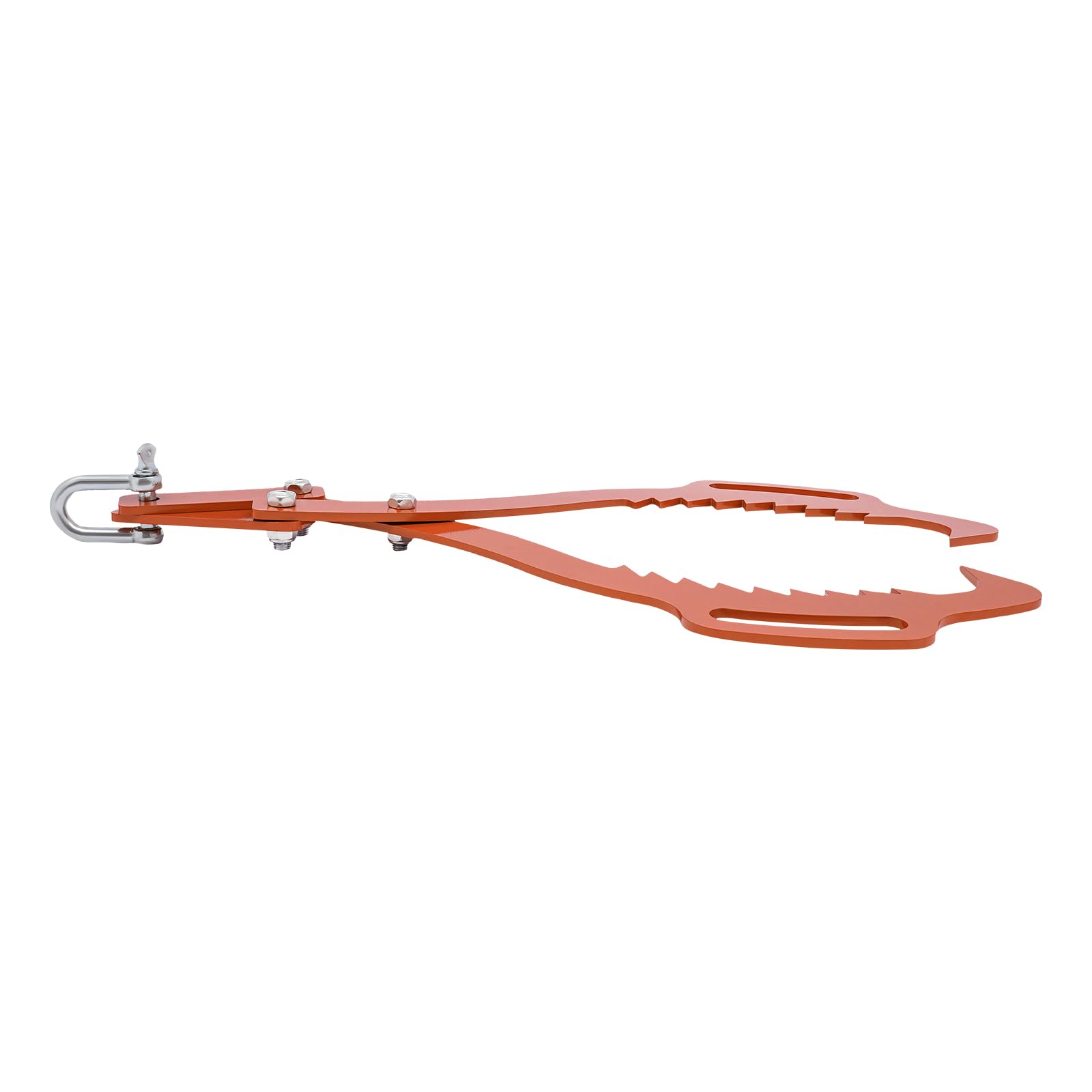 Pinza per legno per foreste, fino a 1000 kg, apertura ganasce, 0-76 cm, pinza in legno per lavori forestali professionali e gestione efficiente del legno (arancione)