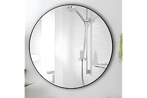 20 Inch Black Circle Mirror: Enhance Your Space with Sophisticated Elegance