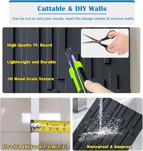 Paneles de pared 3D para renovar paredes dañadas sin obras en el hogar y comercio 4