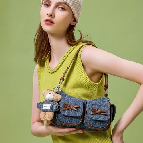Bolso tote de cuero para mujer con gran capacidad miniatura 2
