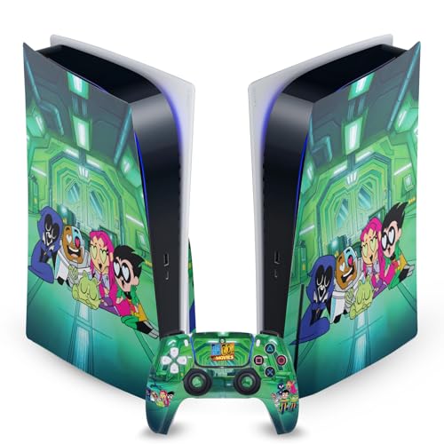 Skin Vinyle Teen Titans Go PS5 Disc et DualSense Head Case Designs