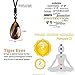 OCARLY Natural Gemstone Drop Pendant Necklace Healing Stone Crystal Chakra Protection Rock Cord Jewelry