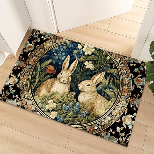 Amazon.com: Fchen art Non Slip Quick Dry Washable Chenille Entryway Rug ...