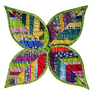 4 PCS Leaves Pot Holders for Kitchen Hot Pads 100 Cotton for BBQCookingBakingGrillingMicrowaveBarbecue