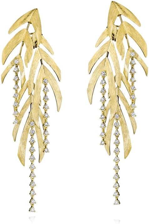 Hueb Bahia Yellow Gold Earrings 1.53 ct VS-GH Diamonds