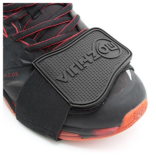 Xcellent Global Protector de zapato de Moto Cubre Botas Ayuda para el Cambio Negro AT022