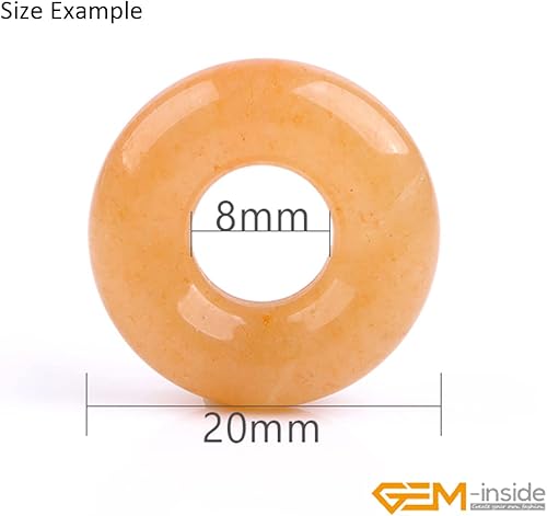 Miniatura 3 de GEM-Inisde - 3 piedras preciosas de jade de aventurina verde natural de 0.787 pulgadas (0.787 in), guasha semipreciosa, cuentas para hacer joyas,