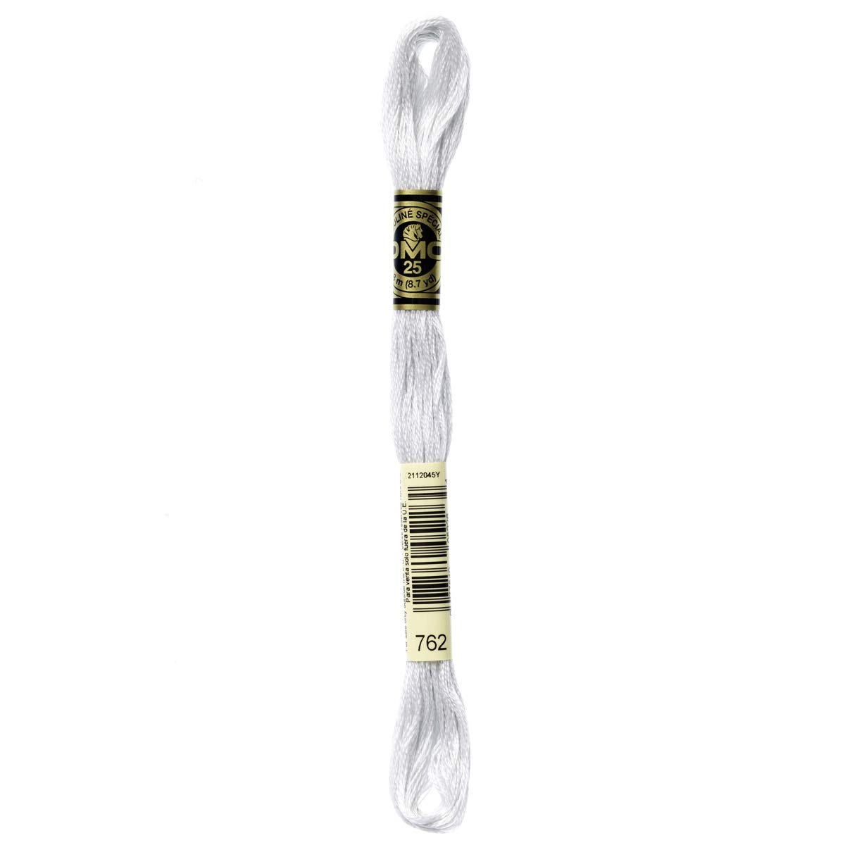 DMC Embroidery Floss Mouline Stranded Cotton Thread for Hand Embroidery and Sewing - Colour No: 762-12 x 8m Skeins — image 1