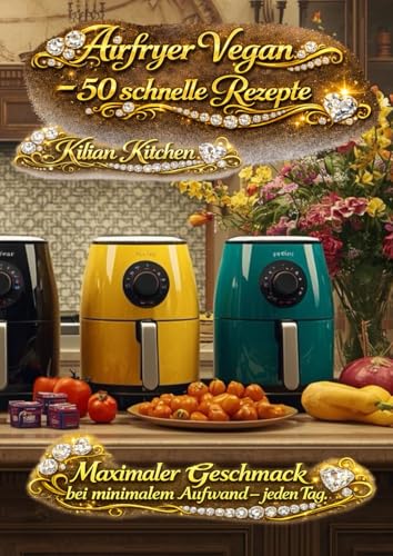 Airfryer Vegan: - 50 schnelle Rezepte (Airfryer/Heissluftfriteusen Rezepte)