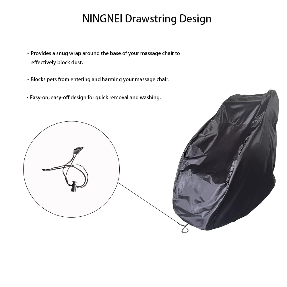NingNei Massage Chair Cover, The Pull-Out Design Prevents Pets from Getting in, and it is Durable to wash,Massage Chair Full Body Cover