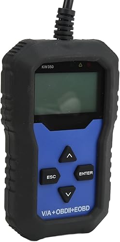Lector KW350 2,4 pulgadas TFT pantalla completa sistema KW350 OBD2 escáner retroiluminación Detector de accidentes de coche