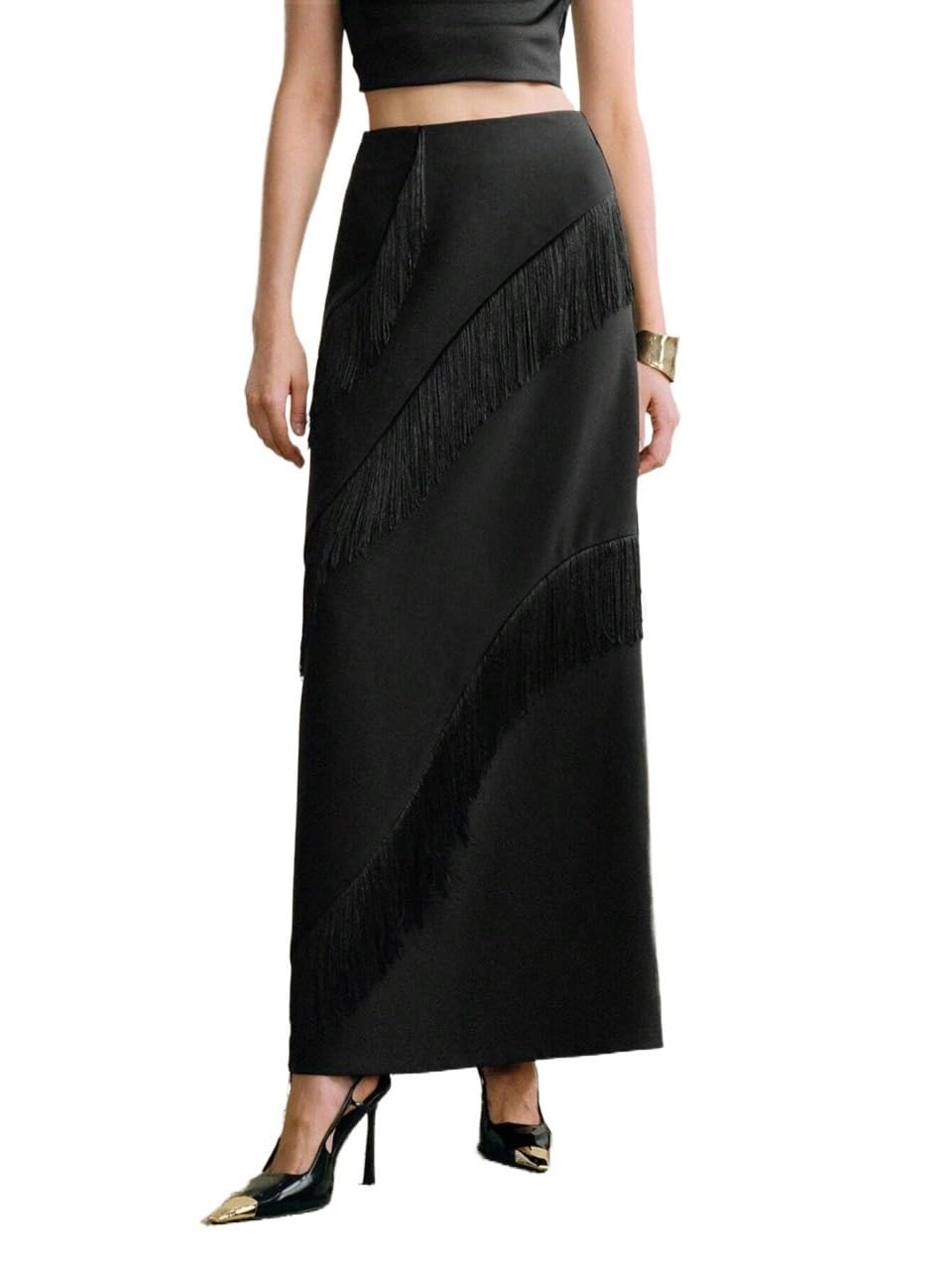 Womens Trendy Skirt Elegant Long Skirt Fall Clothing