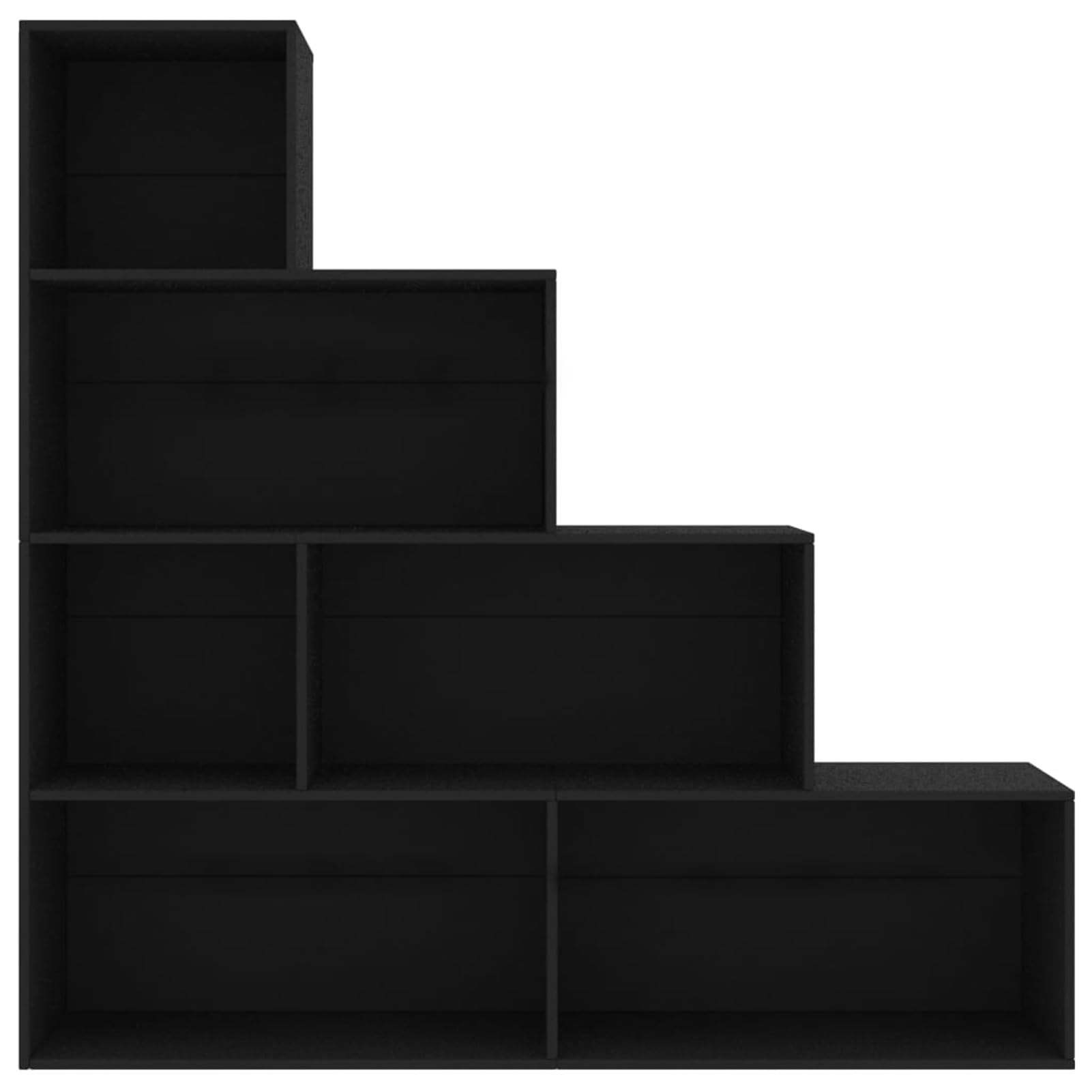 Libreria/Divisorio Nero 155x24x160 cm in Legno Multistrato,Libreria,Libreria Divisorio,Divisori Libri per Libreria,Librerie per Soggiorno-800658