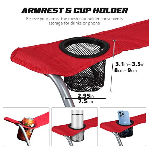 ACTIVE FOREVER Sedia da Campeggio Pieghevoli