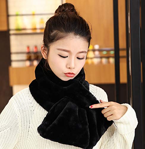 ココマリ ふわふわ フェイク ファー マフラー あったかい 差し込み もこもこ ティペット 冬 防寒 スヌード レディース の商品画像 1