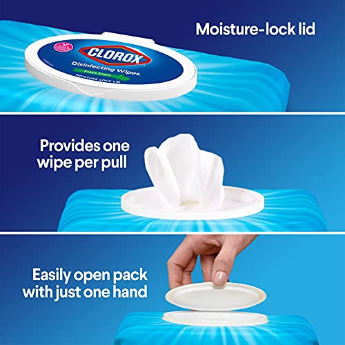 Cloroxpro Disinfecting Wipes, Healthcare Cleaning And Industrial Cleaning, Clorox Disinfectant, Bleach Free Cleaning Wipes - Fresh Scent, 75 Count (Pack Of 6) - 31430 #TOP3