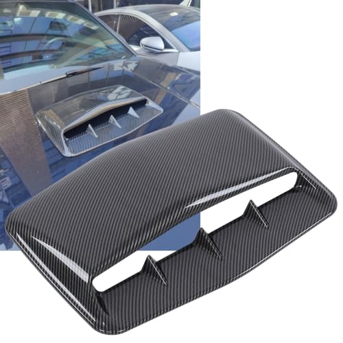 Image of Automaze Car Bonnet Accessories Hood Scoop, Air Intake Vent, Carbon Black