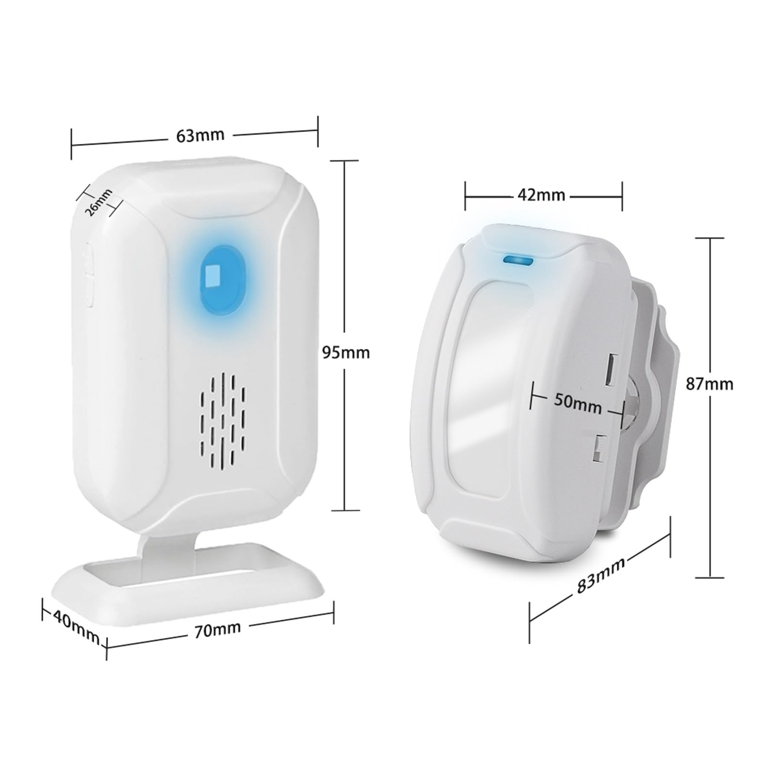 Sistemas De Seguridad para El Hogar Inalámbrico Sensor De Movimiento Infrarrojo Detector De Alarma 32 Canciones LED Noche Timbre Entrada Tienda Ventana Seguridad del Hogar