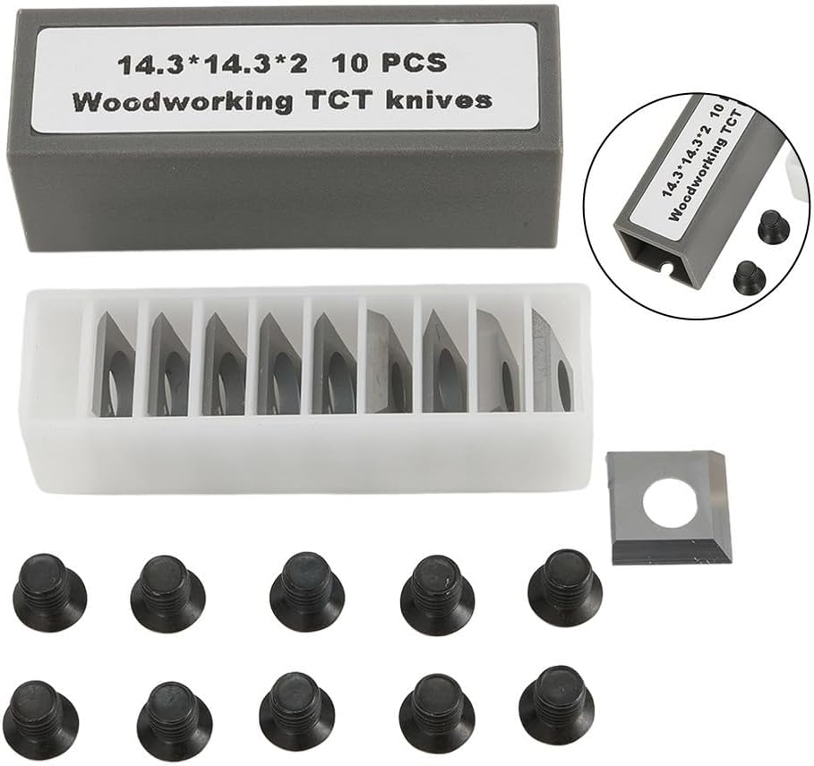 10pcs Carbide Blades for Turning and Profiling Fits Machines For 25130h, 20600h, 25131h and 40700HCT