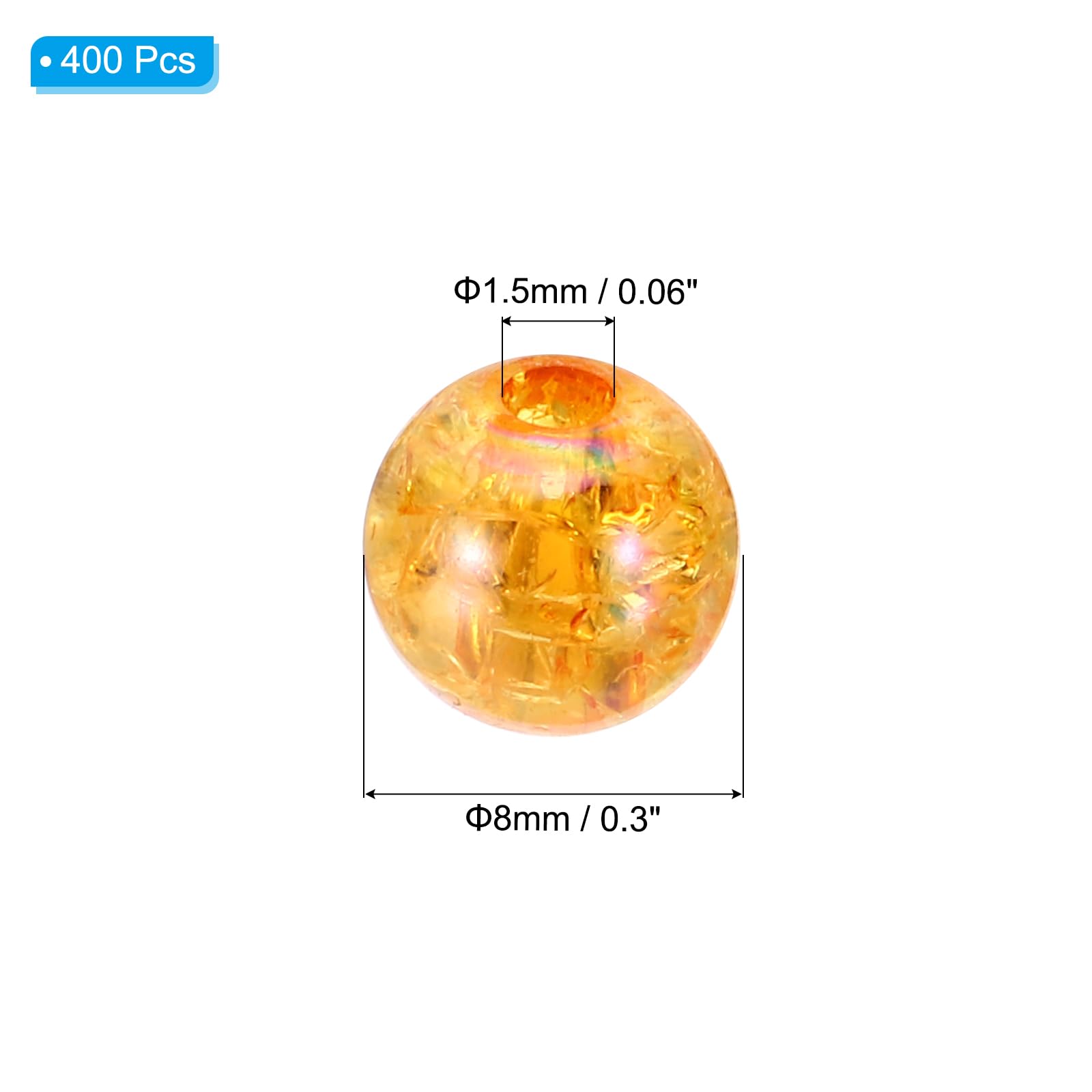 PATIKIL 8mm Acrylic Beads - Image 2